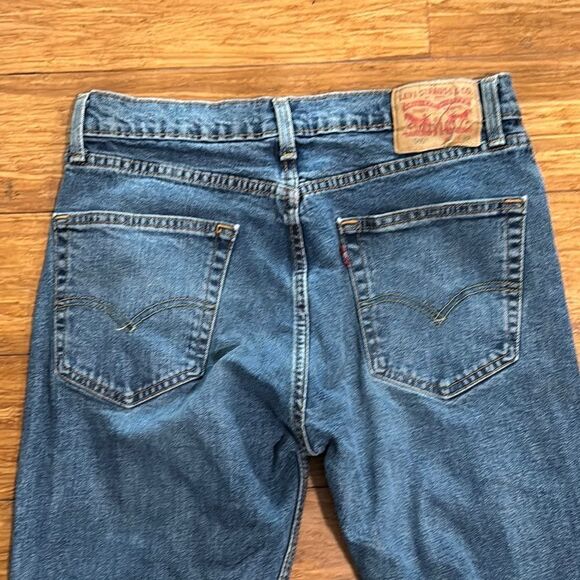 Levi's 505 Blue Relaxed Fit Jeans, 32x32 - Picture 6 of 9